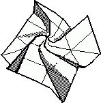 standard origami rose diagram